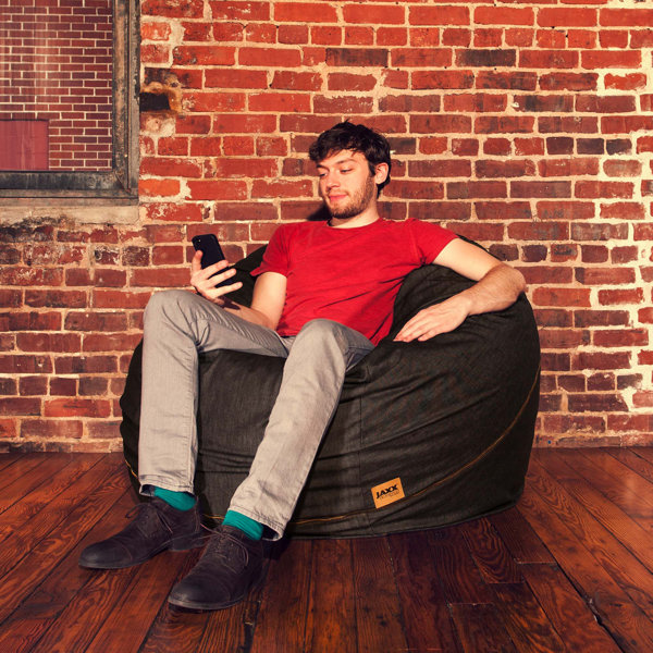 Jaxx Denim 4' Bean Bag Chair & Reviews Wayfair